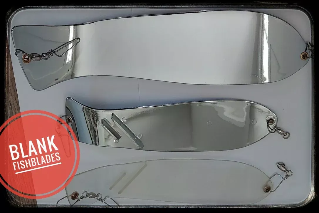 10 ” and 12 ” Dual Fin Fishblade Blanks – 2 colors!