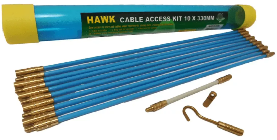 12′ Wire Fishing Cable Access and Routing Rod Set