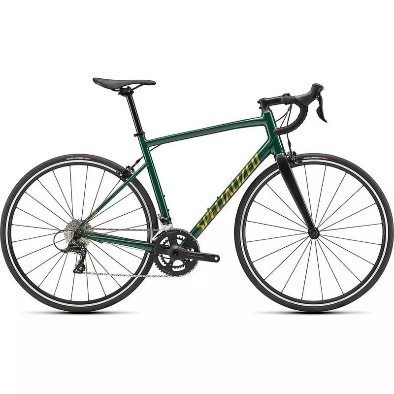 2022 Specialized allez e5 sport bike gloss pine green/metallic gold/carbon 44