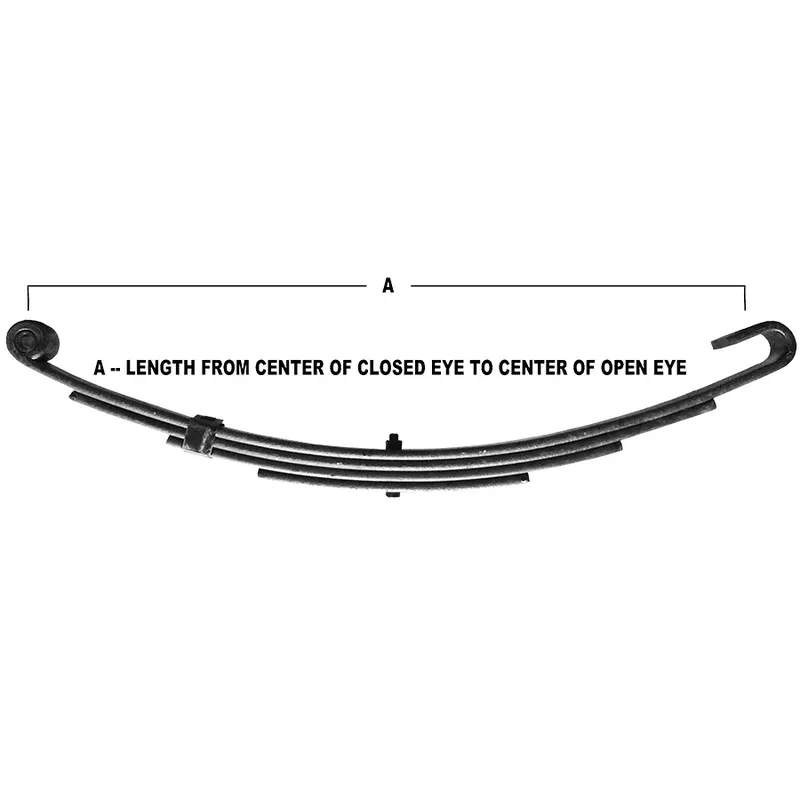 5-Leaf Single-Eye Trailer Leaf Spring 2,750-lb Pound Capacity 26.25 ” Long 1 3/4 ” Wide