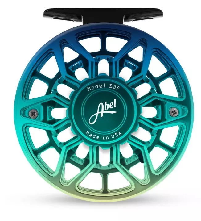 Abel SDS 7/8 Ported Fly Reel – Flats Fade – Platinum Handle
