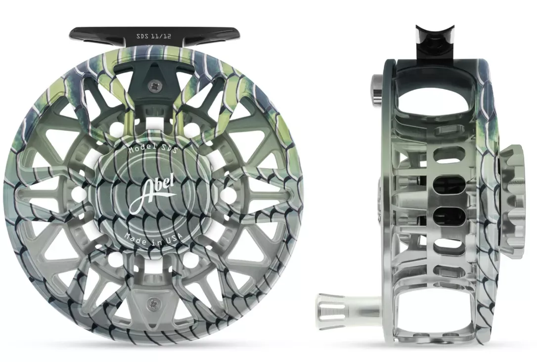 Abel SDS Ported Fly Reel In Fish Graphics
