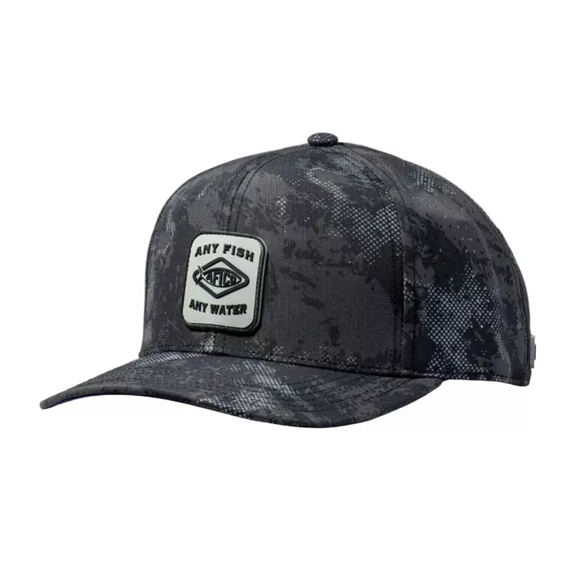 AFTCO Flippin’ Tech Hat – Black Storm Camo