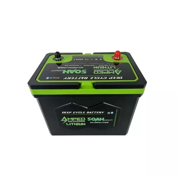 Amped Outdoors 24V 100Ah Lithium Battery Bundle