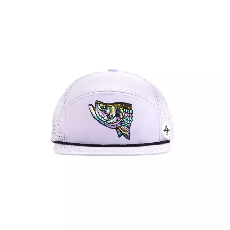 BAJIO Tarpon Head Performance Flat Brim Hat – Lavender One Size