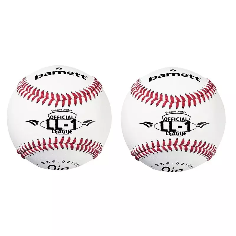 Barnett LL-1 Match and practice baseballs, Size 9 “, White, 2 pieces