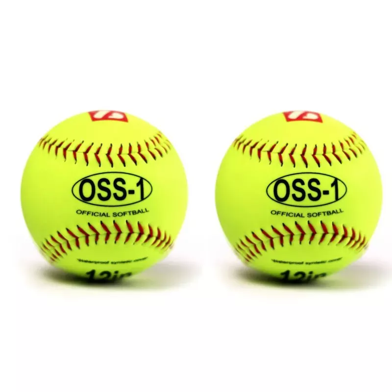 Barnett OSS-1 Practice softball ball, size 12 “, yellow, 2 pieces