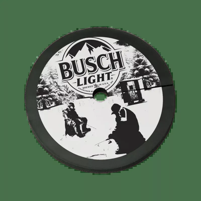 BEAVER DAM TIP UP ICE HOLE COVER – BUSCH LIGHT