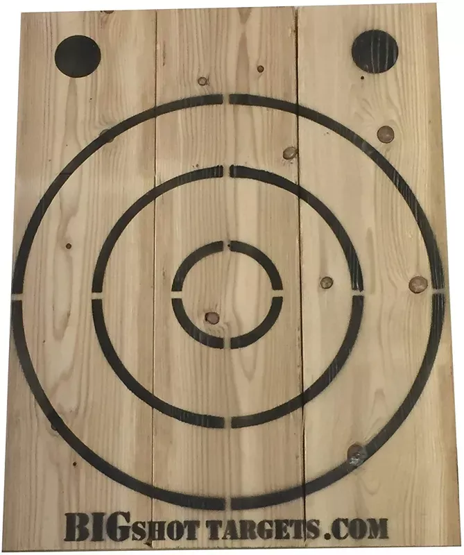 BIGshot Archery Wooden Axe Throwing Target with Bottle Opener