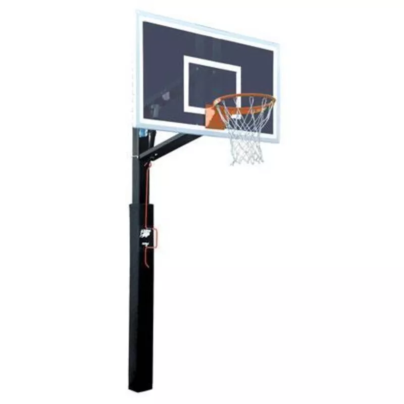 Bison Smoked Four Seasons ZipCrank 5" Adjustable Basketball System