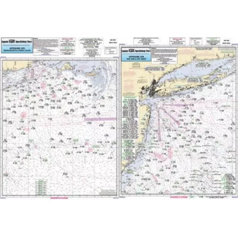 Captain Seagull’s Canyon Chart MA, RI, CT, NY, NJ Offshore Nautical Chart