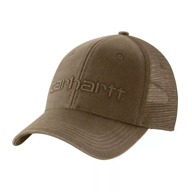 Carhartt Men’s Canvas Mesh-Back Logo Graphic Snapback Hat