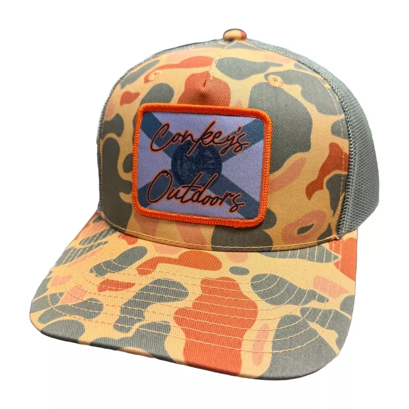 Conkey’s Florida Tradition – Orange Camo Hat