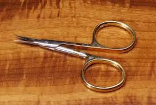 Dr Slick Microtip Arrow Scissors 3.5 ” Gold Loops Straight