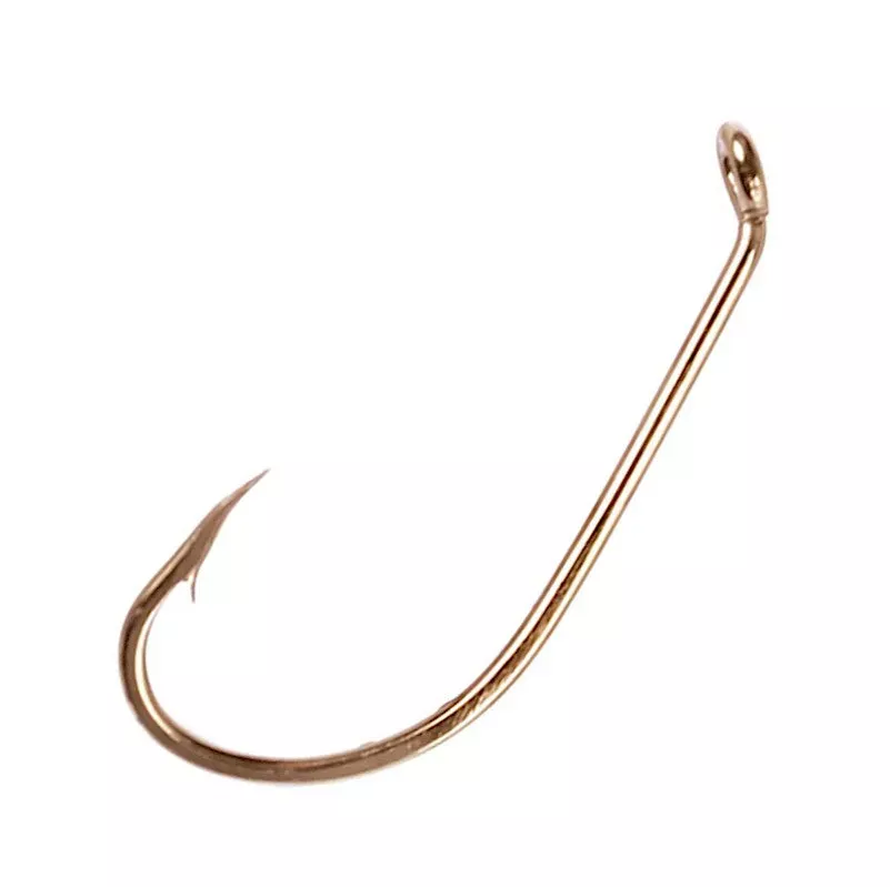 Eagle Claw 178 Plain Shank Hook Down Eye Gold
