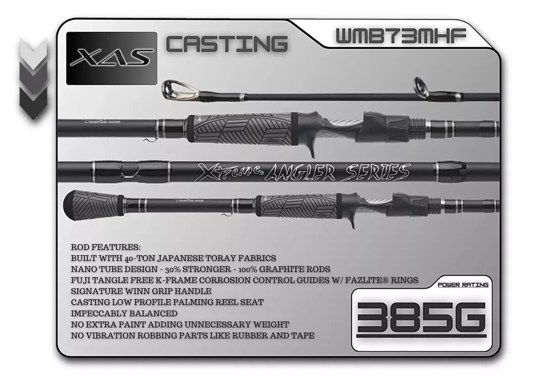 Fish Xtreme Rods WMB73MHF 7’3 ” Medium Heavy Fast