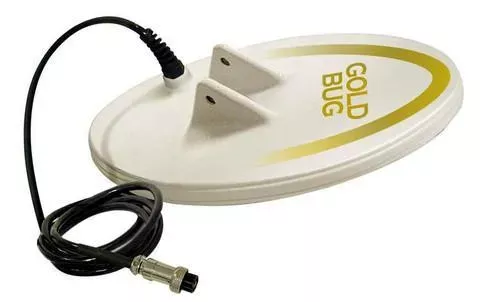 Fisher Gold Bug – 10″ Solid Biaxial DD White Elliptical Coil