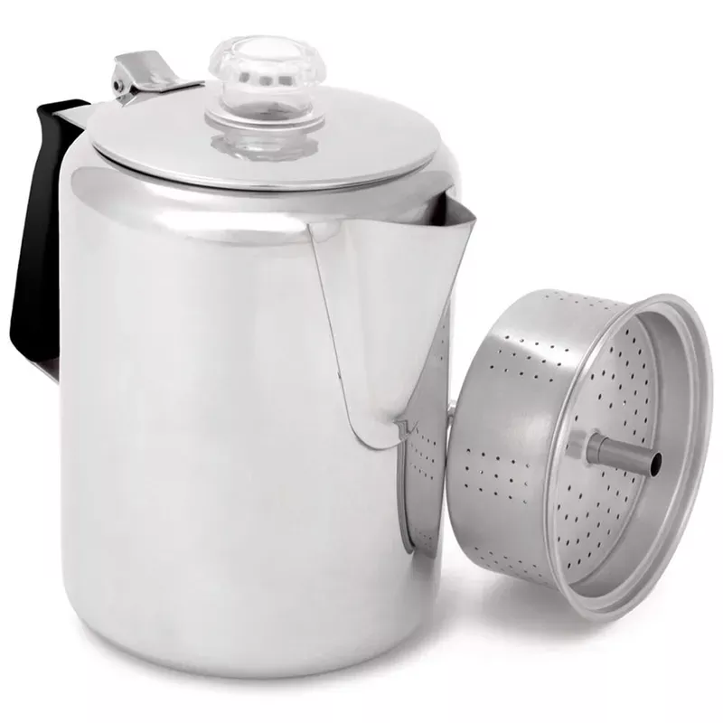 Glacier Stainless 9 cup Perc w/Silicone Handle