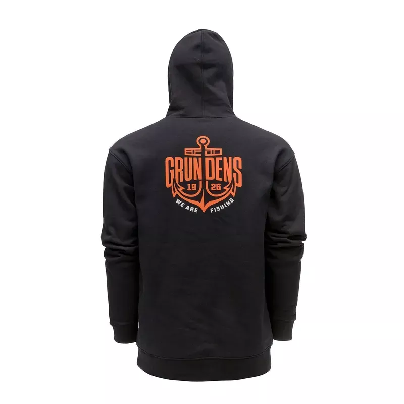 Grundens Displacement DWR Hoodie Logo Anchor