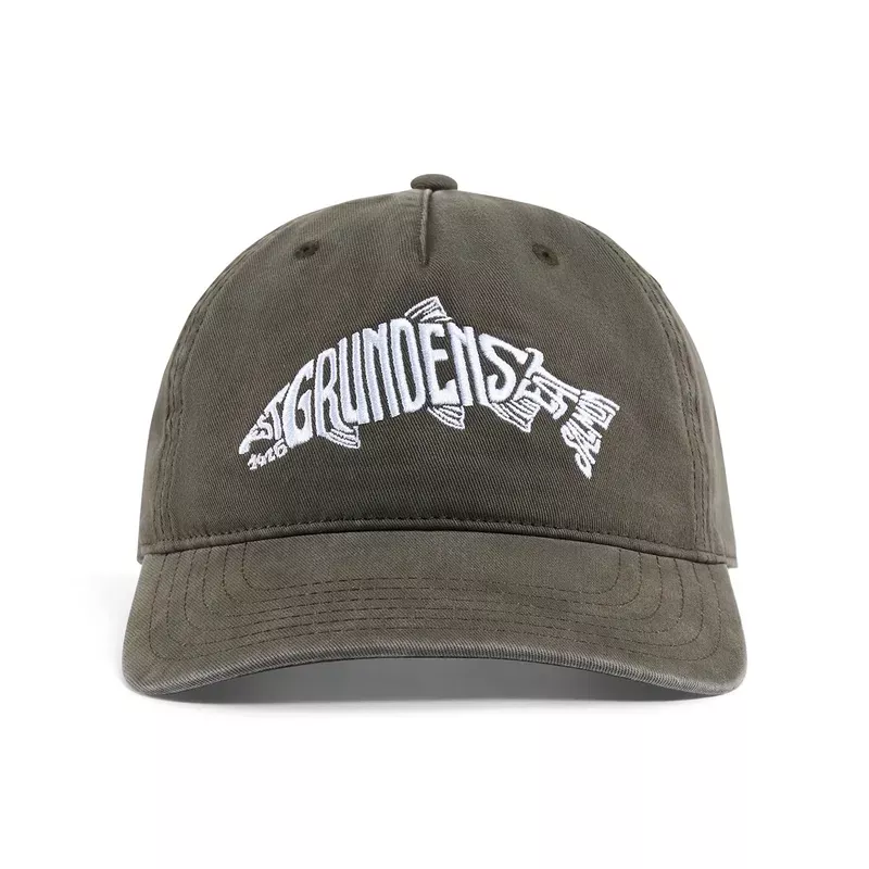 GRUNDENS SALMON EAT YOUR WORDS RX TRUCKER HAT