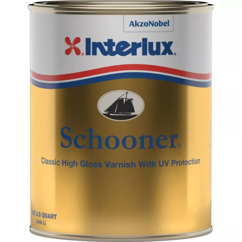 Interlux Y96/QT Schooner Varnish with UV Resistance – Quart