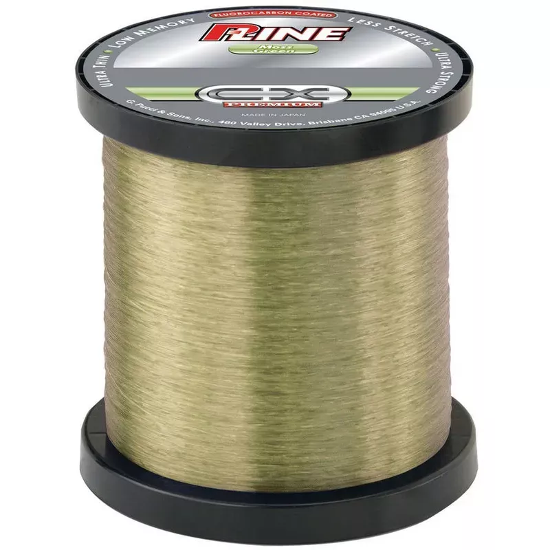 P-Line CX Premium F Fishing Line – 3000 Yards – Moss Green – 12 Lb.