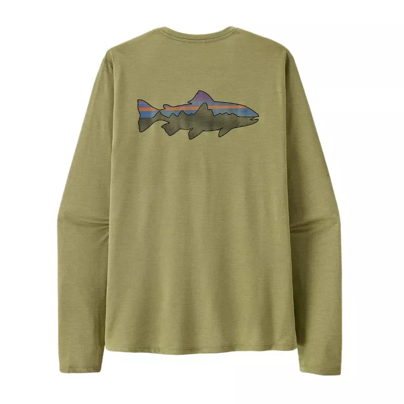 PATAGONIA MEN’S L/S CAPILENE COOL SUN SHIRT – FITZ ROY TROUT