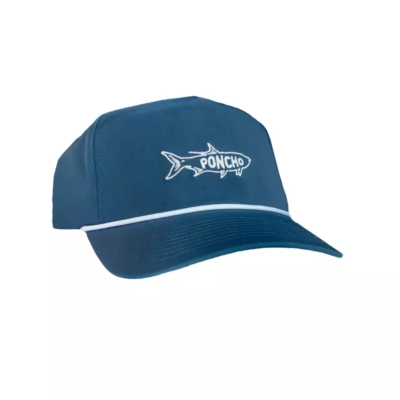 Poncho Outdoors Navy Tarpon Rope Hat