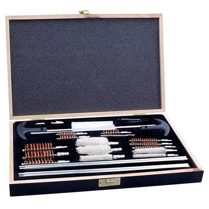 Pursuit Gear 3-in-1 Cleaning Kit with Wood Case
