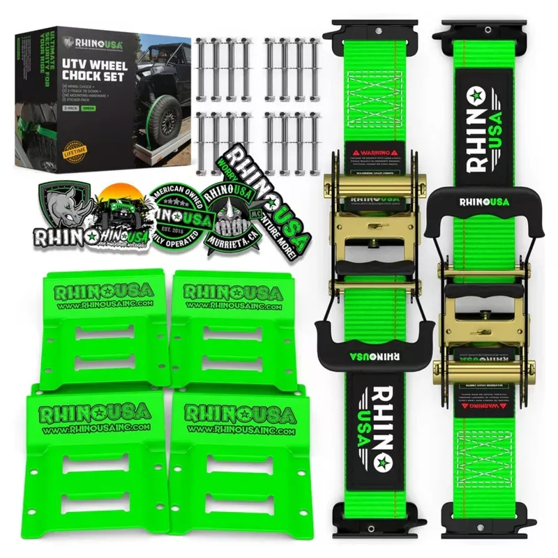 Rhino USA UTV Wheel Chock Tie-Down Kit