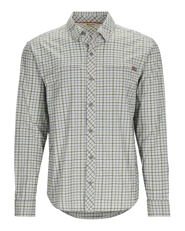 Simms Mens Stone Cold Long Sleeve Shirt – Sterling Plaid