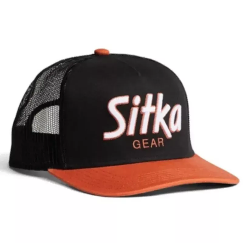 Sitka 90’s Script High Pro Trucker Hat – Foam Front Snapback Cap