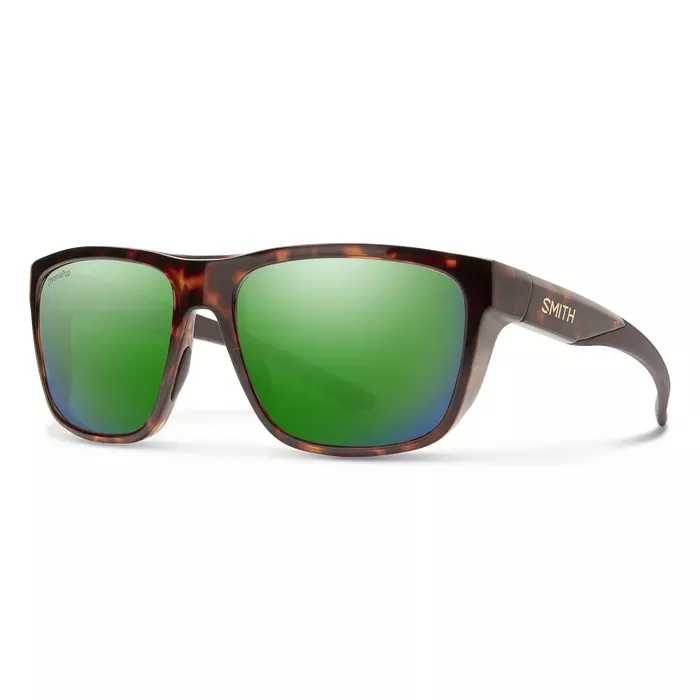 Smith Barra Sunglasses – Tortoise / ChromaPop Glass Polarized Green Mirror Lens