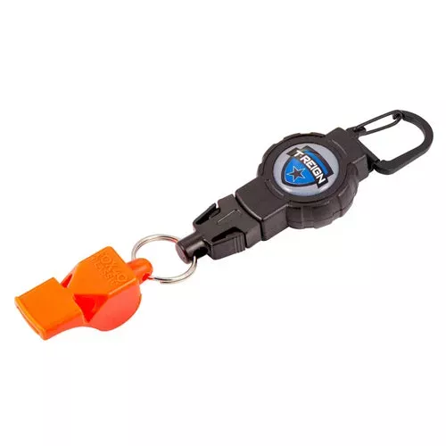 T-Reign Retractable Gear Tether with FOX40 Safety Whistle 0TBP-0201 – Carabiner