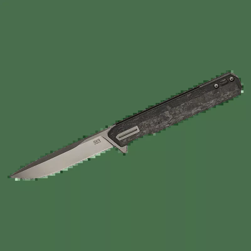TEKTO KNIVES F2 BRAVO FORGED CARBON D2 FINE FLIPPER