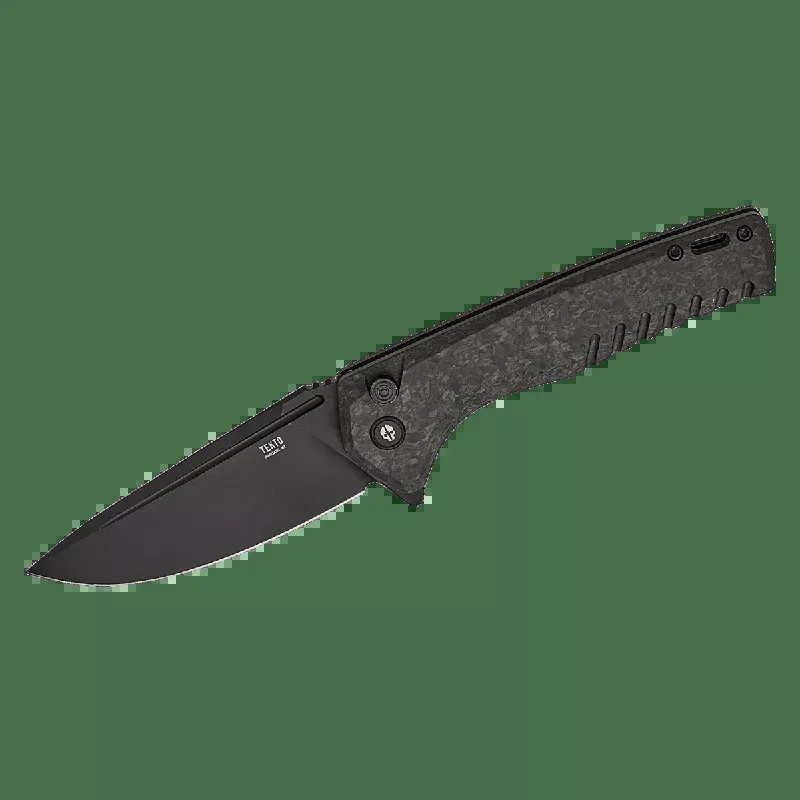 TEKTO KNIVES F3 CHARLIE FORGED CARBON DL D2 FLIPPER