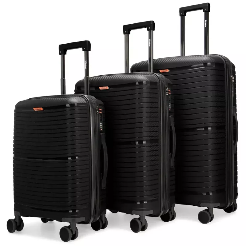 Travellty Trencher 3 Piece Expandable Tough Luggage Set