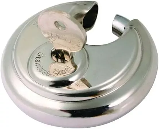Trimax TRP170 Stainless Steel 70mm Round Pad Lock – 10mm Shackle.