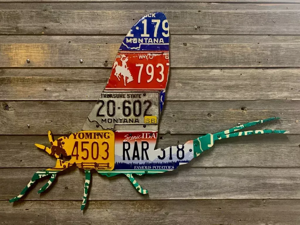 Western State Mayfly License Plate Art