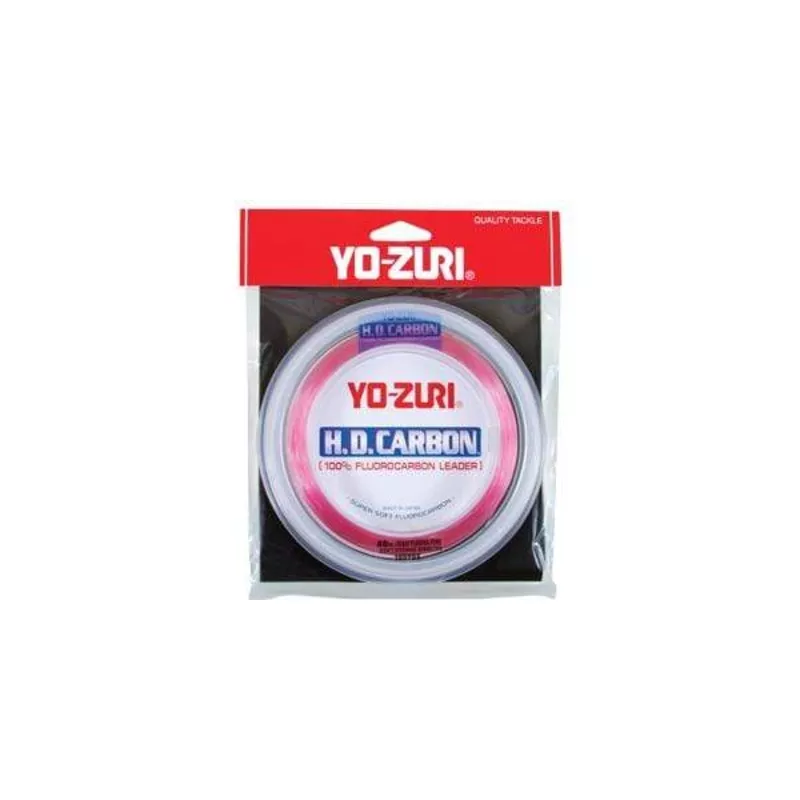 Yo-Zuri HD Fluorocarbon Leader Material 30yd Spools (Disappearing Pink)