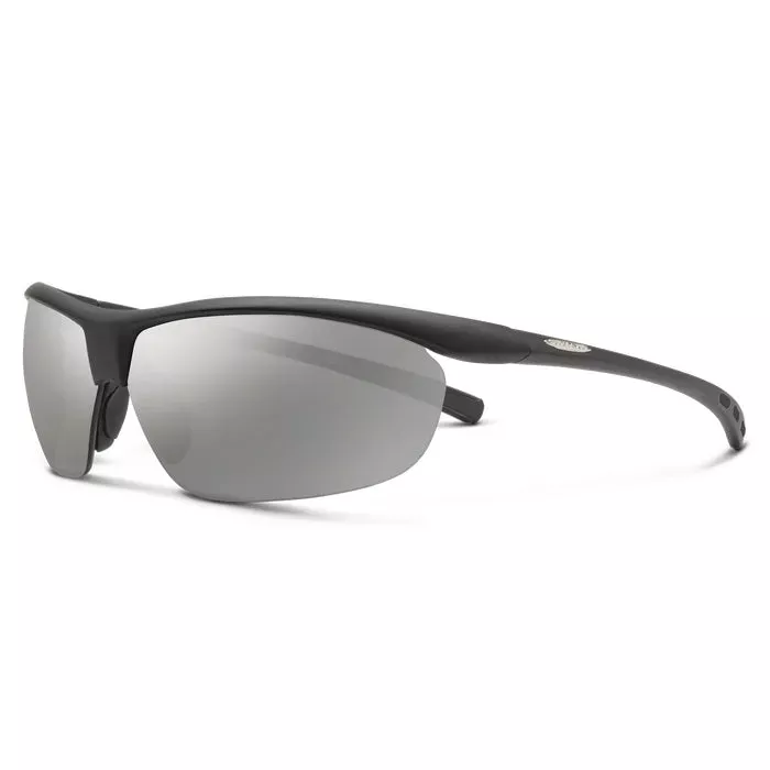 Zephyr Matte Black Frame with Polarized Silver Mirror Lens Sunglasses